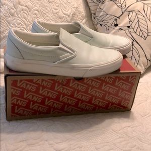 Vans leather slip on